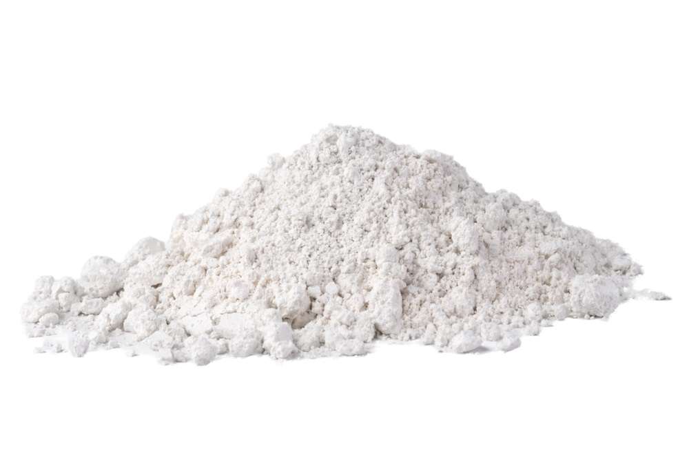 pile of white kaolin china clay